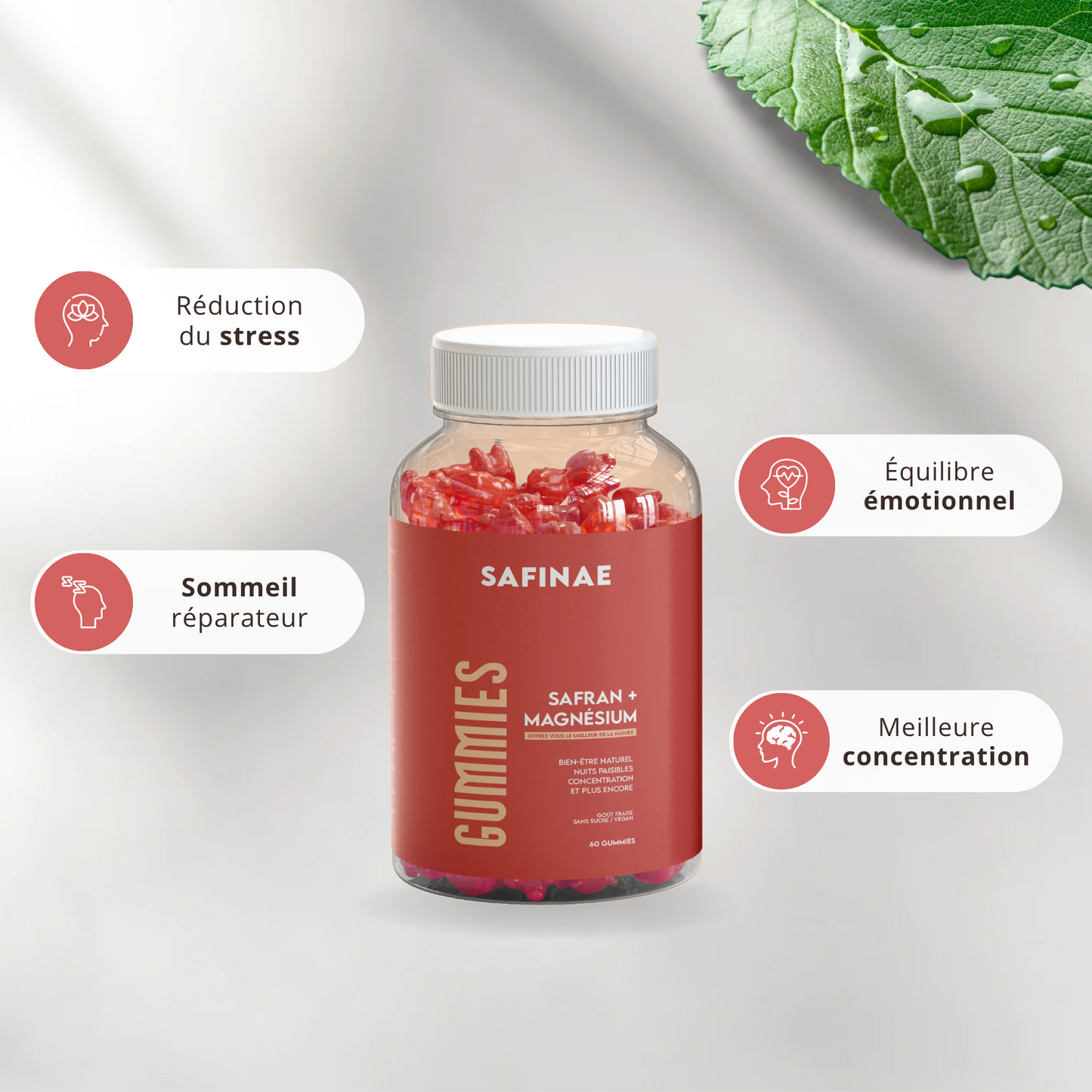 Gummies anti-stress au Safran et Magnésium
