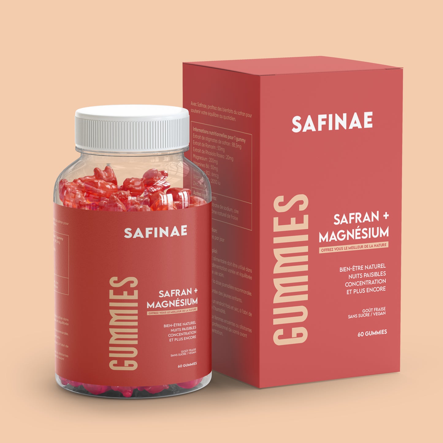 Gummies anti-stress au Safran et Magnésium
