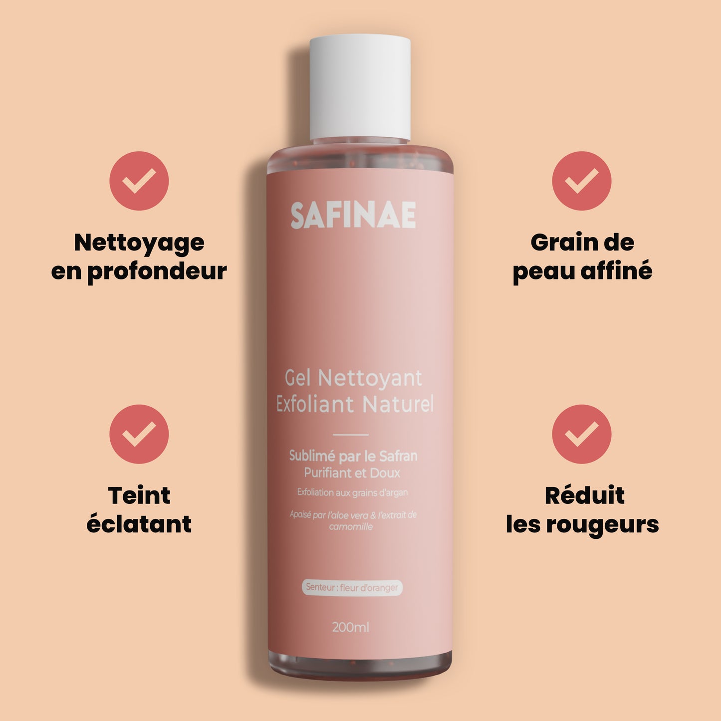 Gel Nettoyant Exfoliant Naturel